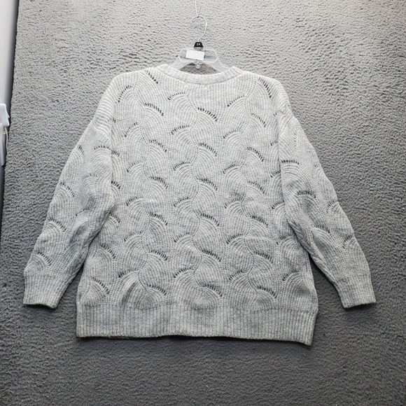 Peyton‎ Primrose Sweater Womens Size 1X Gray Knit Long Sleeve Crew Neck Pullover - Picture 2 of 7